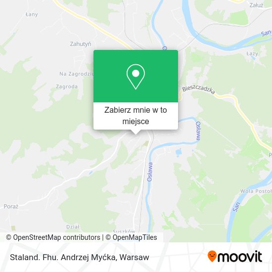 Mapa Staland. Fhu. Andrzej Myćka