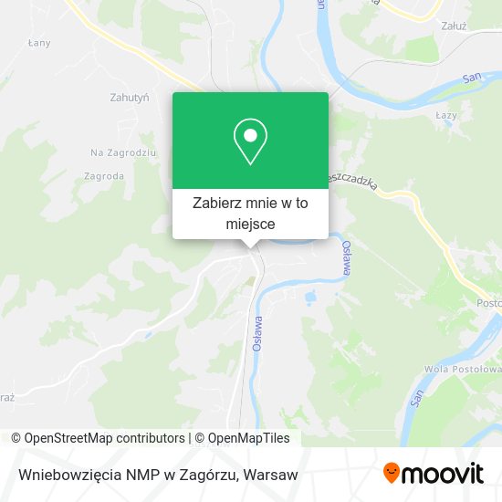 Mapa Wniebowzięcia NMP w Zagórzu