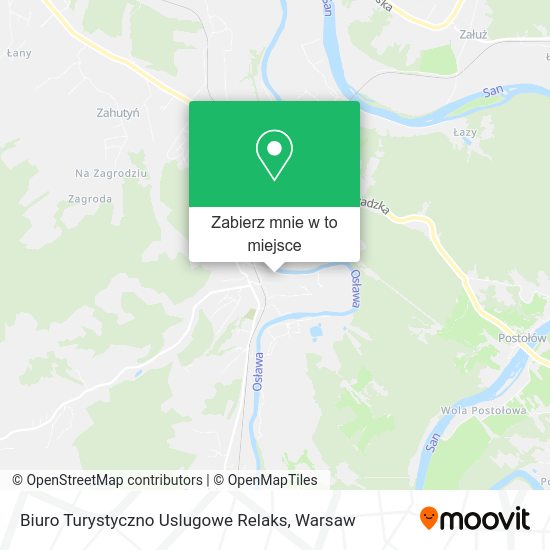 Mapa Biuro Turystyczno Uslugowe Relaks