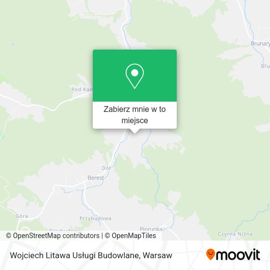 Mapa Wojciech Litawa Usługi Budowlane