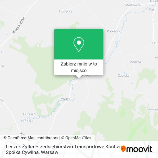 Mapa Leszek Żytka Przedsiębiorstwo Transportowe Kontra Spółka Cywilna