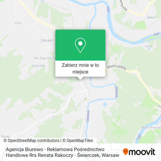 Mapa Agencja Biurowo - Reklamowa Pośrednictwo Handlowe Rrs Renata Rakoczy - Świerczek