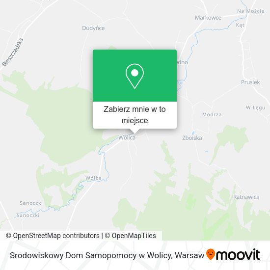 Mapa Srodowiskowy Dom Samopomocy w Wolicy