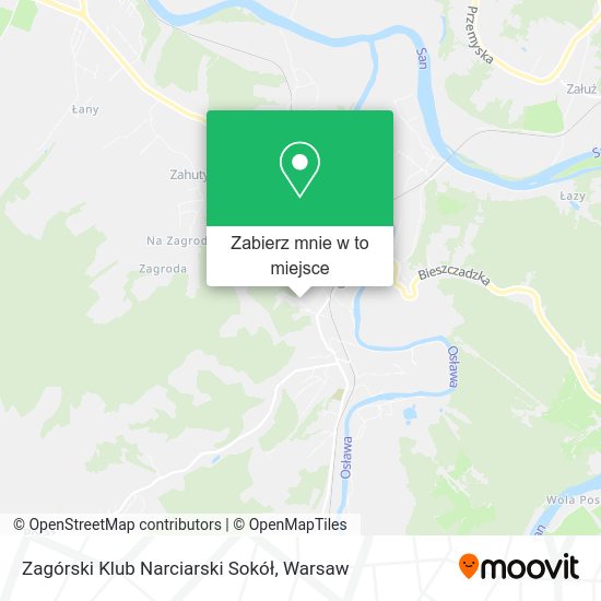 Mapa Zagórski Klub Narciarski Sokół