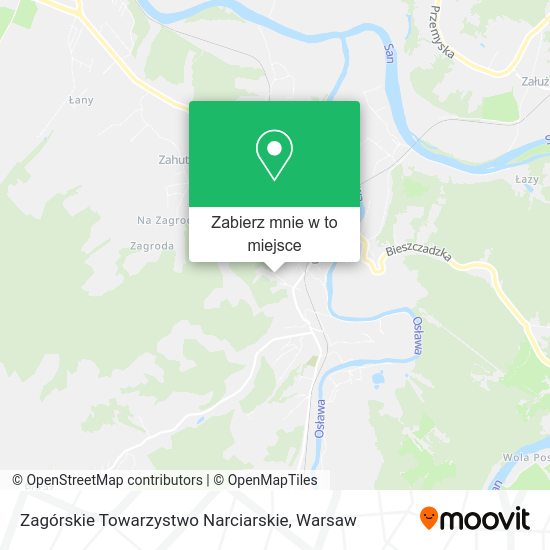 Mapa Zagórskie Towarzystwo Narciarskie