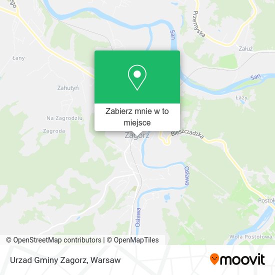 Mapa Urzad Gminy Zagorz