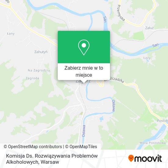 Mapa Komisja Ds. Rozwiązywania Problemów Alkoholowych