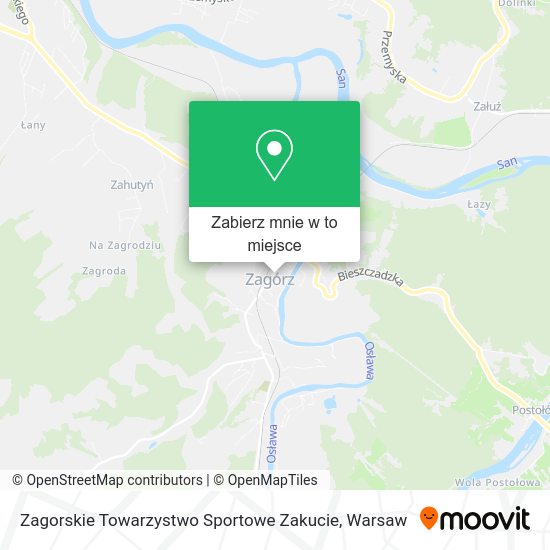 Mapa Zagorskie Towarzystwo Sportowe Zakucie