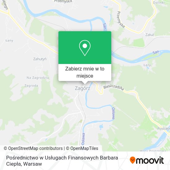 Mapa Pośrednictwo w Usługach Finansowych Barbara Ciepła