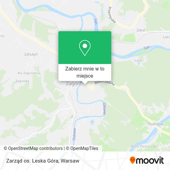 Mapa Zarząd os. Leska Góra