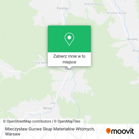 Mapa Mieczysław Gucwa Skup Materiałów Wtórnych