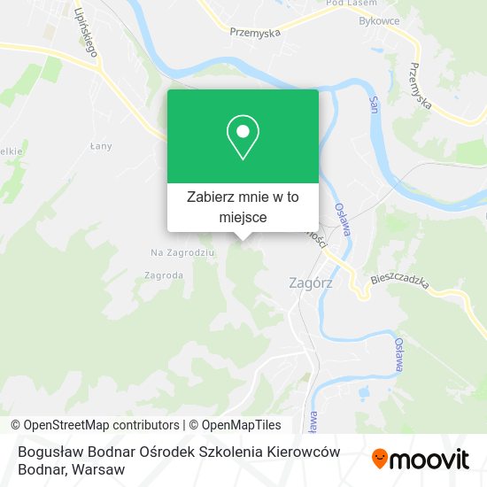 Mapa Bogusław Bodnar Ośrodek Szkolenia Kierowców Bodnar