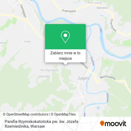 Mapa Parafia Rzymskokatolicka pw. św. Józefa Rzemieślnika