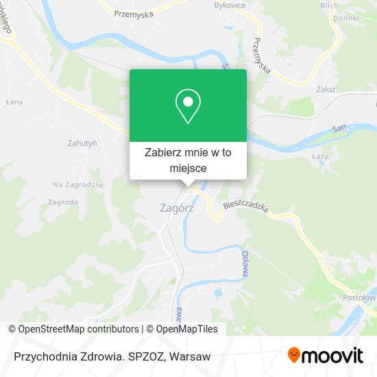 Mapa Przychodnia Zdrowia. SPZOZ