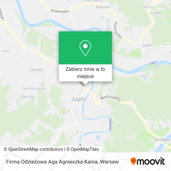 Mapa Firma Odzieżowa Aga Agnieszka Kania