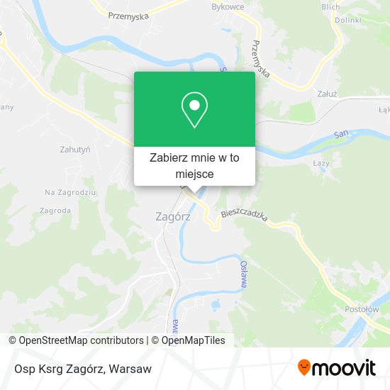 Mapa Osp Ksrg Zagórz