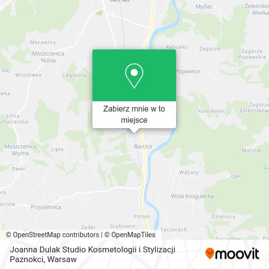 Mapa Joanna Dulak Studio Kosmetologii i Stylizacji Paznokci