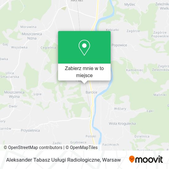 Mapa Aleksander Tabasz Usługi Radiologiczne