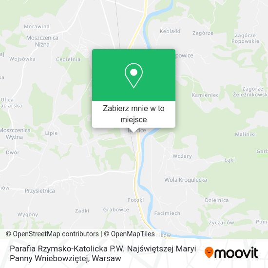 Mapa Parafia Rzymsko-Katolicka P.W. Najświętszej Maryi Panny Wniebowziętej