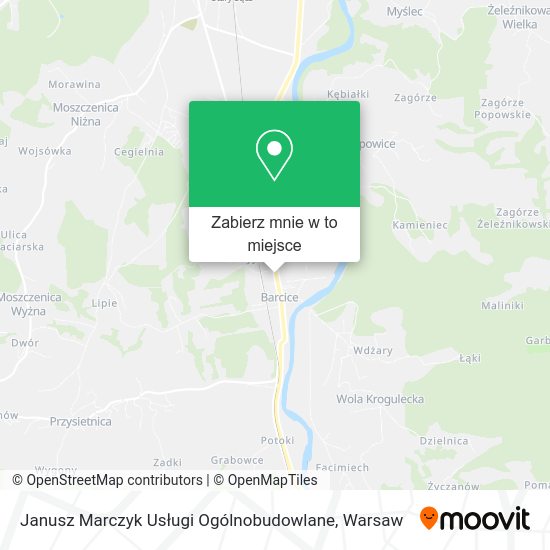 Mapa Janusz Marczyk Usługi Ogólnobudowlane