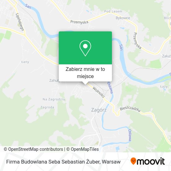 Mapa Firma Budowlana Seba Sebastian Żuber