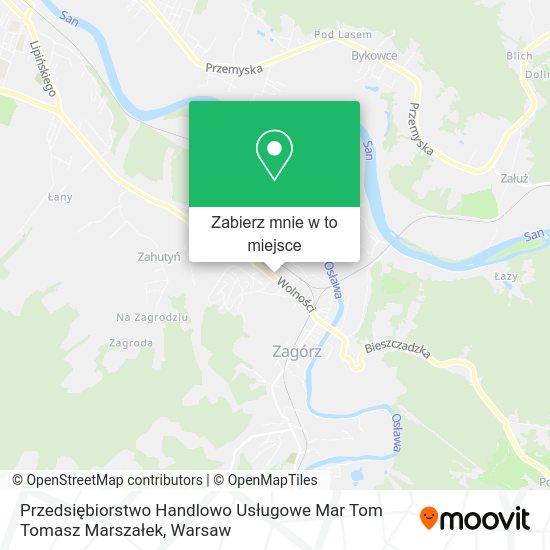 Mapa Przedsiębiorstwo Handlowo Usługowe Mar Tom Tomasz Marszałek