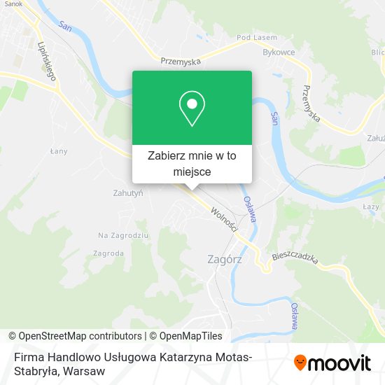 Mapa Firma Handlowo Usługowa Katarzyna Motas-Stabryła