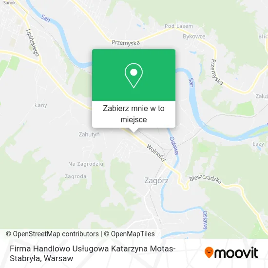 Mapa Firma Handlowo Usługowa Katarzyna Motas-Stabryła
