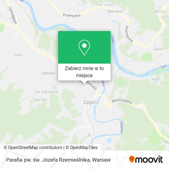 Mapa Parafia pw. św. Józefa Rzemieślnika