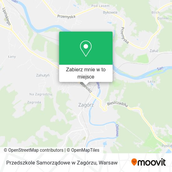 Mapa Przedszkole Samorządowe w Zagórzu