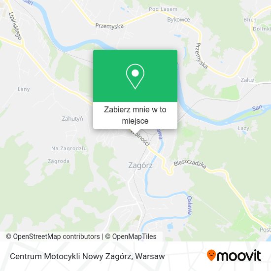 Mapa Centrum Motocykli Nowy Zagórz