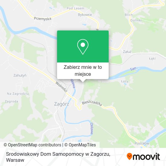 Mapa Srodowiskowy Dom Samopomocy w Zagorzu