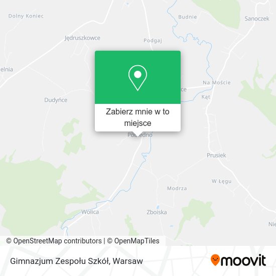 Mapa Gimnazjum Zespołu Szkół