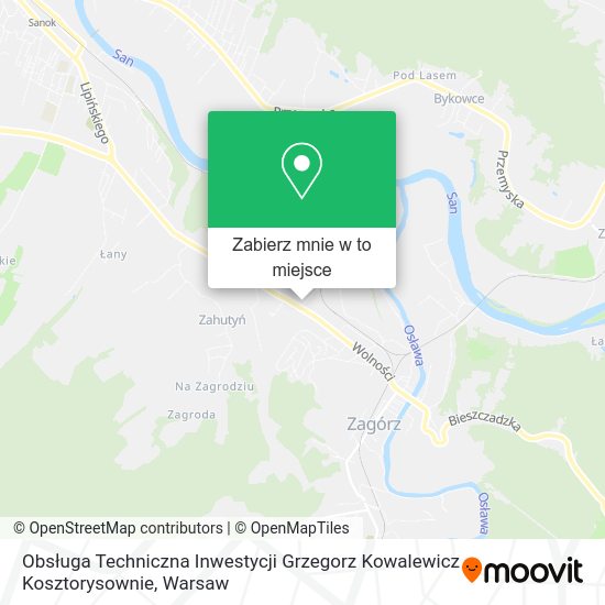 Mapa Obsługa Techniczna Inwestycji Grzegorz Kowalewicz Kosztorysownie