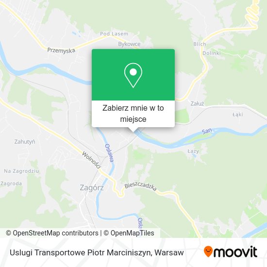 Mapa Uslugi Transportowe Piotr Marciniszyn