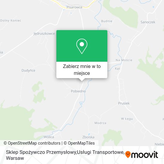 Mapa Sklep Spożywczo Przemysłowy,Usługi Transportowe