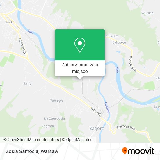 Mapa Zosia Samosia