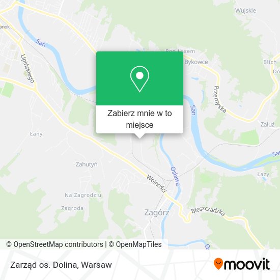 Mapa Zarząd os. Dolina