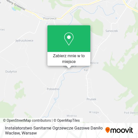 Mapa Instalatorstwo Sanitarne Ogrzewcze Gazowe Daniło Wacław