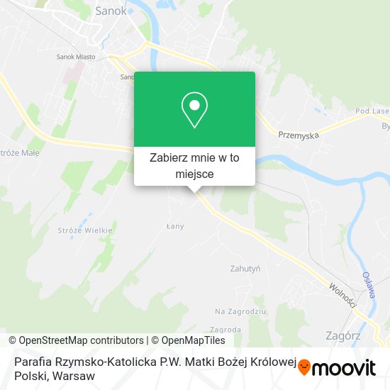 Mapa Parafia Rzymsko-Katolicka P.W. Matki Bożej Królowej Polski