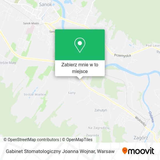 Mapa Gabinet Stomatologiczny Joanna Wojnar