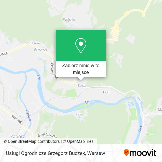 Mapa Usługi Ogrodnicze Grzegorz Buczek