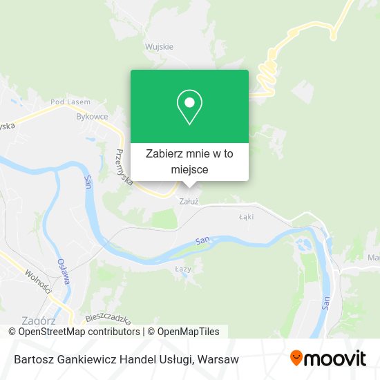 Mapa Bartosz Gankiewicz Handel Usługi