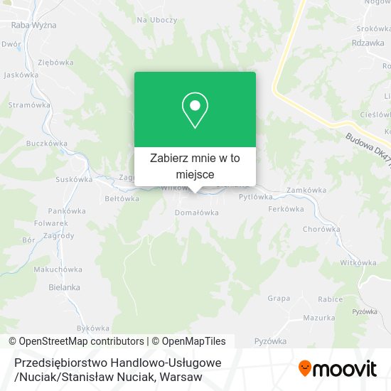 Mapa Przedsiębiorstwo Handlowo-Usługowe /Nuciak / Stanisław Nuciak