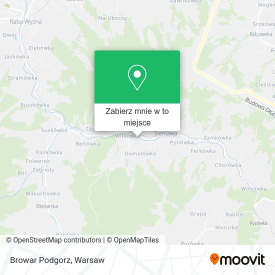 Mapa Browar Podgorz