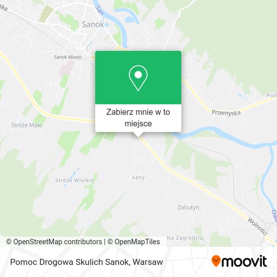 Mapa Pomoc Drogowa Skulich Sanok