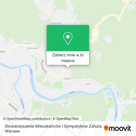 Mapa Stowarzyszenie Mieszkańców i Sympatyków Załuża