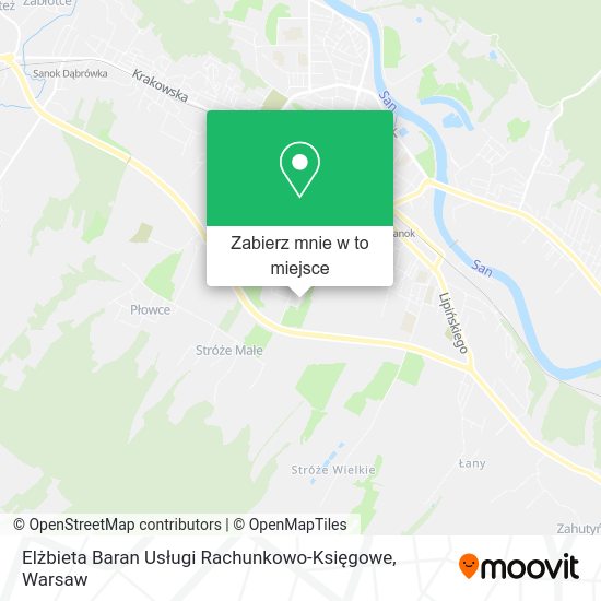 Mapa Elżbieta Baran Usługi Rachunkowo-Księgowe