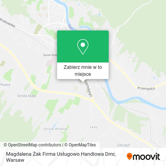 Mapa Magdalena Żak Firma Usługowo Handlowa Dmr