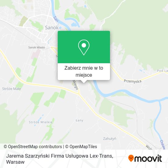 Mapa Jarema Szarzyński Firma Usługowa Lex-Trans